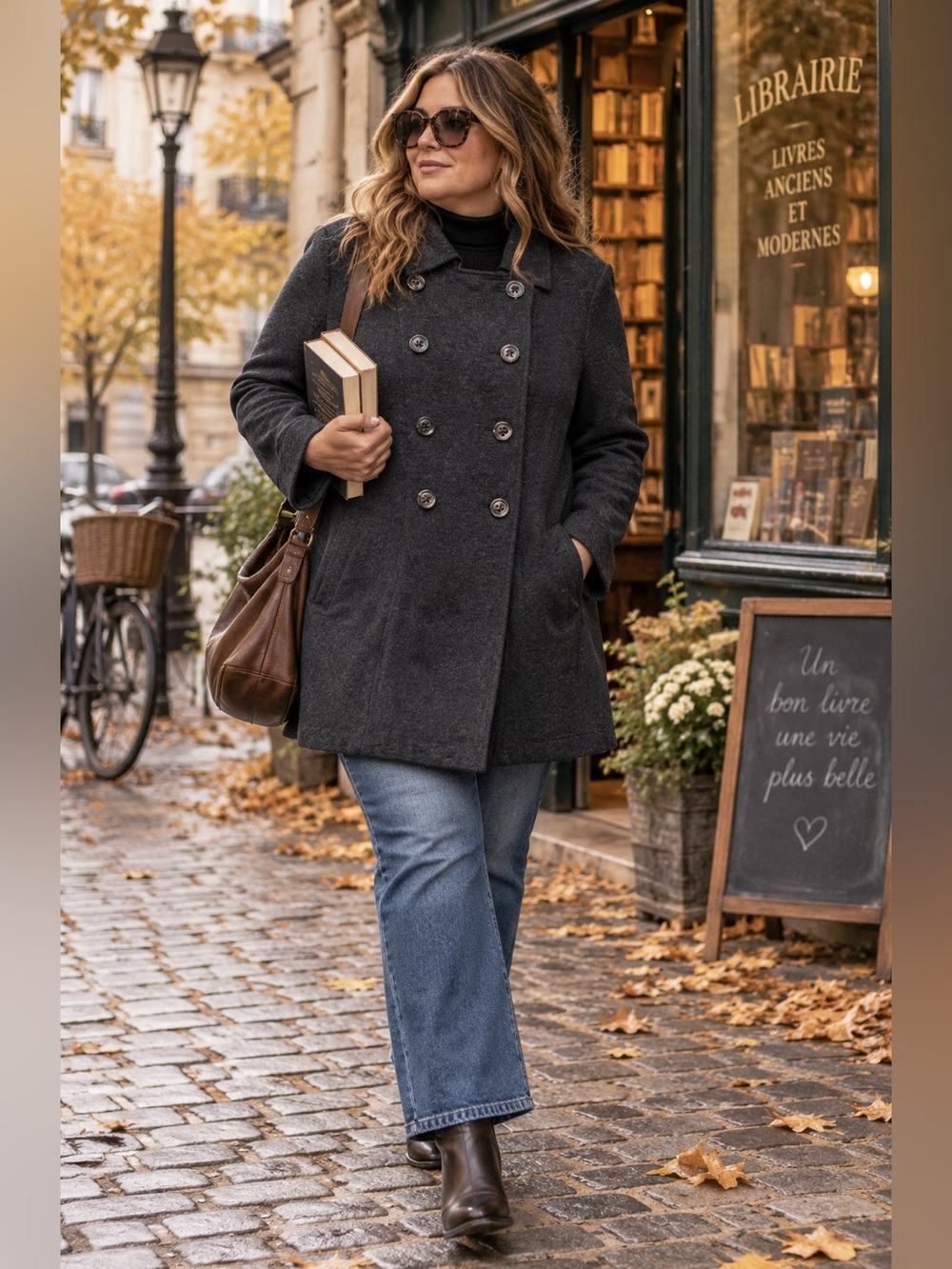 cabi gray double breasted coat women's large stretch jacket old money chic
